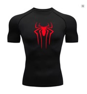Koszulka kompresyjna Spiderman z pająkiem sportowa T-Shirt do biegania