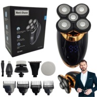 GOLARKA AKUMULATOROWA DO WŁOSÓW BRODY CIAŁA GŁOWY TRYMER DO NOSA CZARNA