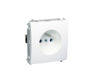 Gniazdo z uziemieniem pojedyncze biały Simon Basic BMGZ1.01/11