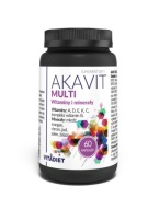 AKAVIT Multi Witaminy i minerały ADEK C, B kompleks selen chrom jod 60 kaps