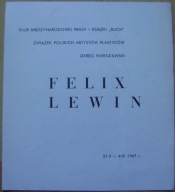 FELIX LEWIN -wystawa folder 1967 rok