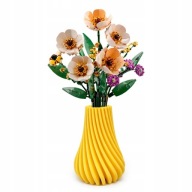 LEGO Icons Botanicals wazon na kwiaty Arto Yellow – dekoracja dzien kobiet