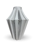 Wazon dekoracyjny imitacja marmuru 19 cm do suchych kwiatów - kwiaty LEGO