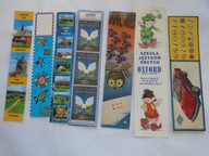 PAPIEROWE ZAKŁADKI DO KSIĄŻEK STARE ŁADNE SZTUK 7 SKANSEN TOKARNIA