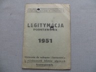 KRAKÓW MPK LEGITYMACJA MIEJSKIE PRZEDSIĘBIORSTWO KOMUNIKACJI - z mapką 1951