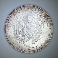 .WATYKAN, PAWEŁ VI, 500 LIRÓW. Ag 31