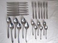 SZTUĆCE GERLACH KROPLA WODY STYL LATA 60-TE 24 SZT PRL