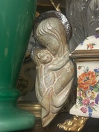 SYGNOWANA CERAMIKA MATKA BOSKA Z DZIECIĄTKIEM FIGURKA DO POWIESZENIA