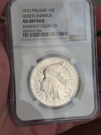 10 ZLOTYCH 1933R.NGC AUNC