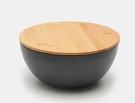 MISKA POJEMNIK Z BAMBUSOWĄ POKRYWKĄ CZARNA SMUKEE