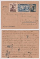 1946 dofrankowana całostka Wrocław - Berlin
