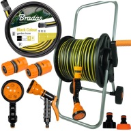 NOWY Wąż Ogrodowy Na Wózku Bęben Zwijacz Zestaw Podlewanie Odporny MOCNY