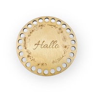 Baza pod podkładkę na kubek 10cm do szydełkowania sklejka 3mm grawer