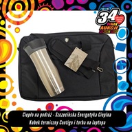 Ciepło na podróż - Kubek termiczny Contigo i torba na laptopa / SEC