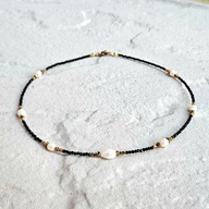 Naszyjnik N°19 | Spinel, perły