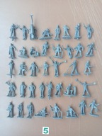 Zestaw żołnierzyków Obsługa lotniska 39 x sztuk figurki 1:72 PRL