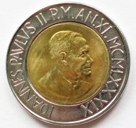 WATYKAN 500 LIRÓW 1989 JAN PAWEŁ II