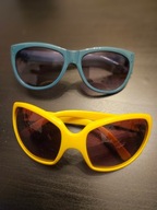 Okulary przeciwsłoneczne żółte i turkusowe