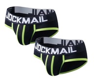 2-pack Stylowe bawełniane slipy męskie JOCKMAIL L