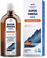 Osavi Super Omega + D3 2900mg Omega 3 Cytryna Płyn 250 ml