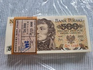 Banknot 500 zł 1982 KOSCIUSZKO seria GM z paczki