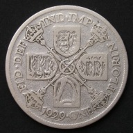 Wielka Brytania 1 florin 1929 - król Jerzy V - srebro