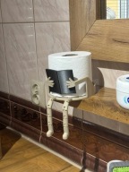 Stojak na papier toaletowy zabawny uchwyt wolnostojący na papier toaletowy