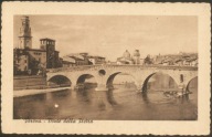Verona. Ponte della Pietra - S. A. F. Milano 1920
