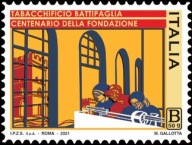 Włochy 2021 Znaczek 4338 ** przemysł papierosy