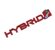 ZNACZEK EMBLEMAT HYBRID CZERWONY