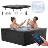 JACUZZI OGRODOWE SZTYWNE KWADRATOWE WiFi 6 OSÓB 1100L SPA PREMIUM MASAŻ