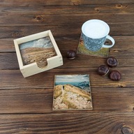 Zestaw 6 podkładek pod kubek - Górskie widoki