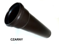Rura pod czyszczak rynny 110mm CZARNA