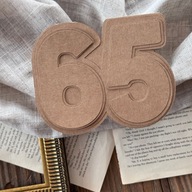 Zestaw baza do kartki 65 – papier kraft handmade – prezent urodzinowy