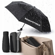 PARASOL SKŁADANY MINI MANUALNY PARASOLKA Do Torebki Kieszonkowy ETUI 16,5CM