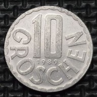 *AUSTRIA [0007]*10 Groszy (Groschen) 1989 II Republika Szyling austryjacki