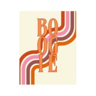 Plakat „Boogie” – Retro Plakat Typograficzny