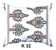 Poszewka z kory 40x40 jasiek z bawełny gofrowanej K 32 bacówka biała