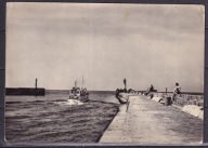 1968 Ustka wejście do portu statek wydawnictwo Ruch