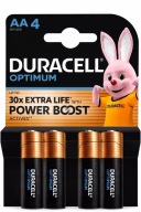 4x Duracell Optimum LR6 AA baterie alkaliczne