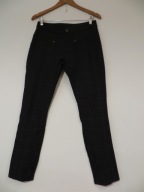 Spodnie damskie w kratę Esmara 40 ciemny grafit fiolet wygodne legginsy