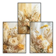 Plakat Zestaw 50x70 3szt. plakaty, postery,BOHO, MINIMALIZM, KWIATY