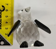 Kryształowa figurka pingwin | szkło artystyczne |