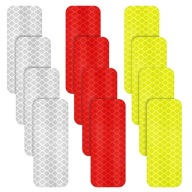 NAKLEJKI ODBLASKOWE TAŚMA ROWER MOTOR KASK PLECAK | 30 sztuk | 3 kolory