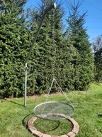 Grill ogrodowy żuraw nad ognisko z korbą obrotowy