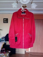 Śliczny malinowy , krótki płaszczyk EU- 44 !!