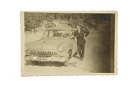 STARA FOTOGRAFIA SAMOCHÓD WOŁGA GAZ-21 REJESTRACJA ZOBACZ!