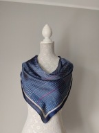 Piękny jedwabna apaszka chustka w bajeczne kolory 84cmx84cm