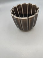 Ozdobne naczynko kubeczek ceramiczne SZARE 8x7 cm