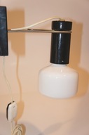 LAMPKA WISZĄCA KINKIET REGULOWANY NAŚCIENNY DESIGN PRL MEOS WARSZAWA 1960